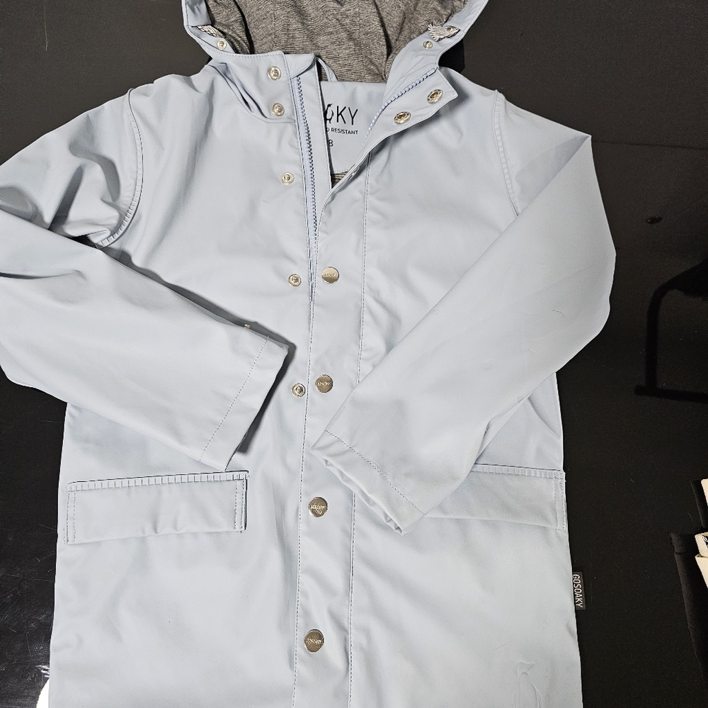 Go soaky raincoat light blue kids 122/128